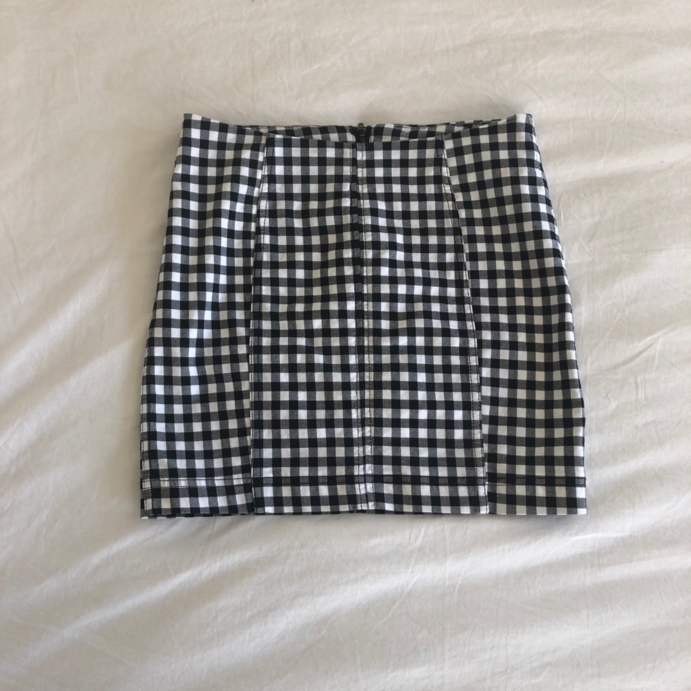 Free People Gingham/Plaid Skirt